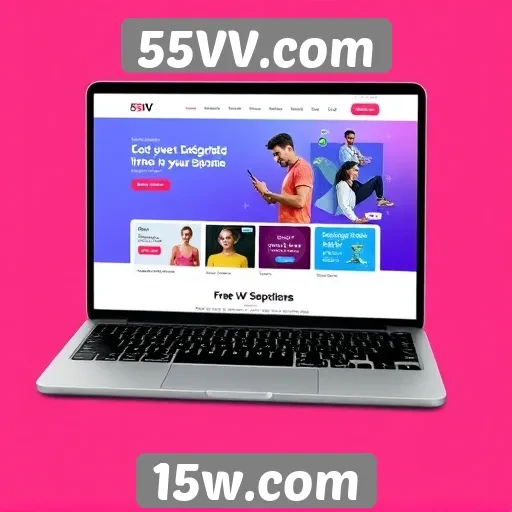 Avaliação do design e interface do 55VV.com
